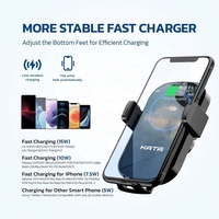 Vietnam accessoires fabricant KATA CR41 support de téléphone 12W chargeur sans fil de voiture pour téléphone nouveau produit usine chargeur de voiture noir