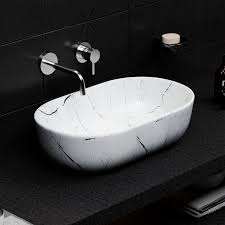 Lavabo de Pedestal de Mármol Contemporáneo con Desagüe para Baño y Uso en Almacenes - Product Image 2