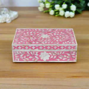 Caja de Joyería de Madera con Incrustaciones de Madreperla de Alta Calidad, Hecha a Mano por Artesanos de NEHA ENTERRISES, con Forro de Terciopelo y Empaque Personalizado - Product Image 2