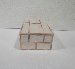 Handcrafted Mother of Pearl Decorative Storage Box with Lid, Luxury Shell Mosaic Keepsake Jewelry Organizer Box Made in Vietnam - Product Image 2