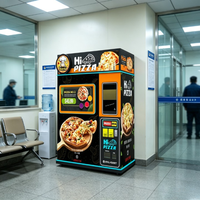 Distributeur de pizzas réfrigéré commercial avec étagères multi-niveaux et alarme autodiagnostique pour les halls d'hôtels