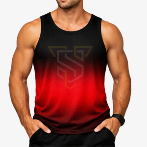 Débardeur de sport sans manches pour homme personnalisé OEM – Tissu extensible doux et respirant, design délavé moderne - Product Image 1