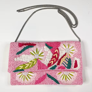 Pochette de soirée perlée de créateur à prix abordable – Élégante pochette pour femme pour mariage, fête et événements festifs - Product Image 1