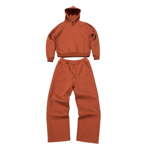 Ensemble survêtement personnalisé avec logo, sweat à capuche et pantalon de jogging, coupe ample, grande taille, séchage rapide, respirant, pour hommes - Product Image 3
