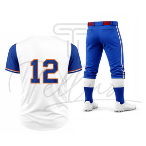 Uniforme de Béisbol de Último Diseño, Nuevo Estilo, Uniforme de Béisbol de Primera Calidad, Uniforme de Béisbol Transpirable de Color Sólido - Product Image 5