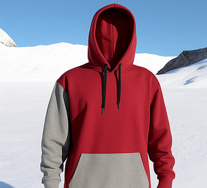 Custom Wholesale Unisex Ski Hoodie Winter <b>Thermal</b> <b>Fleece</b> Pullover Windproof Outdoor Snowboard Patchwork Contrast Hoodies Men - Product Image 3