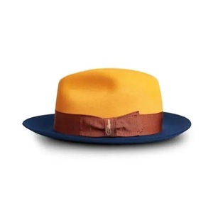 Chapeau Fedora en Laine Bicolore Ajustable Unisexe Style Cowboy Classique en Feutre pour Usage Quotidien, Formel et Extérieur - Product Image 4