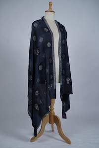 Écharpe VIC en cachemire et laine fine Chinar Jk Booti, 70x200 cm, pour femme, hiver, respirante, ethnique indienne et pakistanaise, usage quotidien et extérieur - Product Image 3