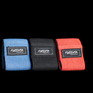 Juego de Bandas Elásticas de Cadera de Algodón con 3 Niveles de Resistencia y Logotipo Personalizado, para Ejercicios de Glúteos, Antideslizantes, Ecológicas, con Bolsa de Malla, para Fitness, Yoga y Ejercicio - Product Image 1