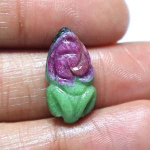 Cabujón de Zoisita Rubí Natural Tallado, Gema de Rubí Tallada a Mano, Piedra Suelta Lisa, Proveedor Mayorista para Joyería - Product Image 1