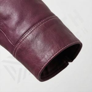 แจ็คเก็ตหนังแท้สำหรับขี่มอเตอร์ไซค์คุณภาพดีที่สุดสำหรับผู้ชาย รุ่นใหม่ล่าสุดสำหรับฤดูหนาว พร้อมแผ่นป้องกันที่ถอดออกได้ สามารถสั่งทำได้ - Product Image 6