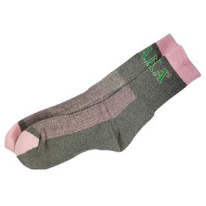 Gray Pink <b>Socks</b> Women One Size Fits Most Crew <b>Socks</b> Casual Fashion Cotton <b>Socks</b> Athletic Style Comfortable Footwear - Product Image 1
