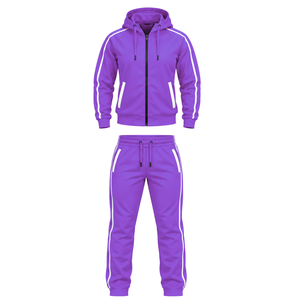 Conjunto Deportivo Premium para Mujer, Chaqueta con Capucha y Cierre Completo, Pantalones Deportivos a Juego, Ropa Cómoda para Gimnasio, Entrenamiento y Fitness - Product Image 1