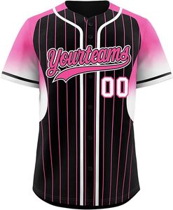 Tenues de baseball personnalisées pour adultes, col en V, couleur personnalisée, imprimées sur mesure, légères, respirantes et à séchage rapide - Product Image 4