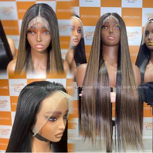 Meilleur prix pour la couleur mélangée déjà faite Piano Highlight perruque extensions de cheveux humains vietnamiens bruts du vendeur Vietnam - Product Image 2