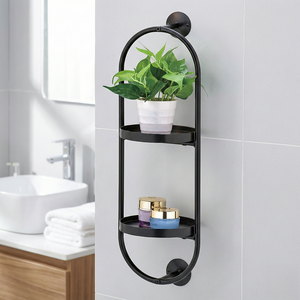 Support de salle de bain mural en métal style moderne bricolage monté en coin pour hôtel marque MIT - Product Image 1