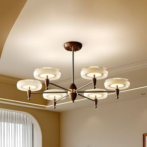 Lustre moderne en tissu de soie Wabi Sabi, motif fleur de lotus, suspension en forme de pétale, pour salle à manger, salon, lumière de Noël - Product Image 6