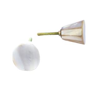 ลูกบิดตู้มุกบลูมาร์เธอร์เพิร์ลธรรมชาติ ขัดเงา ขอบชุบทองเงางาม กันน้ำ งานแฮนด์เมด คุณภาพสูง สำหรับตกแต่งลิ้นชัก - Product Image 6