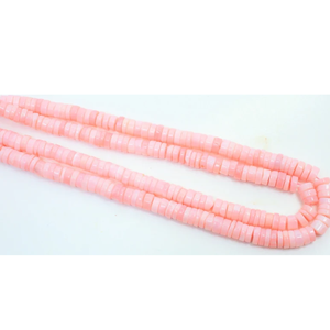 Magnifiques perles rondes lisses en opale rose, brin de 16 pouces, 6mm-8mm, perles lisses en opale rose, fabrication de bijoux, perles pour la création de bijoux - Product Image 1