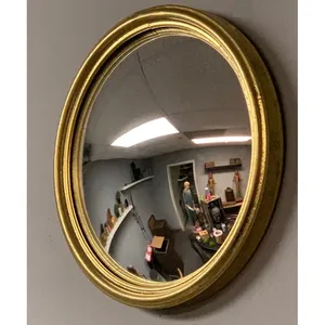 Oval Gold Plated Wall <b>Mirror</b> Traditional Design Home Decor for Living Room Bedroom Hallway Single Piece - Product Image 1