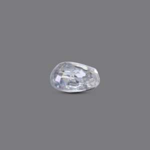 Lab-Created 4.4 Carat Handcrafted White Zircon Loose Gemstone for Fine Jewelry 11mm - Product Image 3