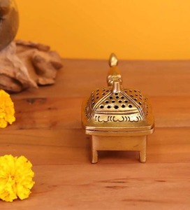 Brûleur d'encens Bakhoor en laiton arabe traditionnel avec un design vintage époustouflant, idéal pour les amateurs de parfums et les collectionneurs - Product Image 3