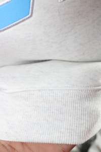 NURSE ASH GREY <b>Mock</b> <b>Neck</b> Sweatshirt 100% SKY BLUE Applique Embroidery wide <b>neck</b> Sweatshirt Finer Threads - Product Image 6