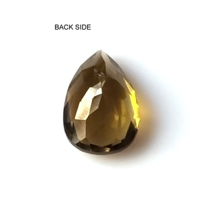 Tourmaline Jaune Doré Naturel Taillée en Poire 7mm x 4mm Zambie 2.15 Carats Effet Feu pour la Fabrication de Bijoux Pierres Précieuses Saphir - Product Image 6