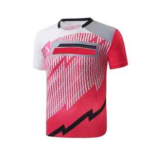 Nuevo Diseño, Secado Rápido, Transpirable, 100% Poliéster, Camiseta Deportiva de Manga Corta para Hombre, Uniforme de Tenis, Venta al Por Mayor, Personalizado, OEM - Product Image 5