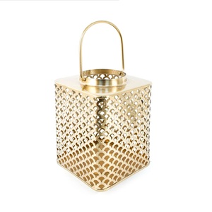 Wholesale Handmade Eco-Friendly White Metal/Glass Perforated Lantern Designer Moroccan Cutwork <b>Table</b> <b>Lamp</b> Minimalist Home Decor - Product Image 6