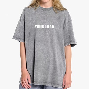 Camisetas de mujer con lavado ácido, diseño único y moderno, precio razonable, transpirables, antibacterianas, la mejor camiseta de mujer con lavado ácido. - Product Image 2