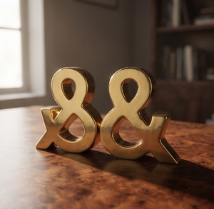 Soporte para Libros de Metal con Símbolo de Personaje Único, Decoración de Mesa con Textura Fundida, Suministros para Pedidos al por Mayor - Product Image 1