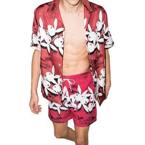 Derniers hommes logo personnalisé entraînement lapin impression Fitness évacuation de la sueur sublimé unisexe sport basket-ball hommes Gym Shorts & T Shirt - Product Image 1