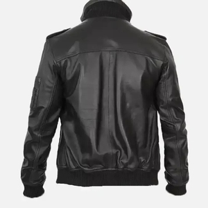 Veste en cuir vintage pour homme de haute qualité - Cuir véritable, style classique, idéale pour les tenues décontractées et formelles - Product Image 2