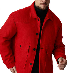 Chaqueta Bomber Casual Negra de Invierno para Hombre con Cuello Mao, Cierre de Cremallera, Corte Regular, Color Sólido, Tela de Lona, Logotipo Frontal - Product Image 5