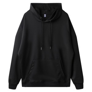 <b>Pink</b> Oversized Hooded <b>Sweatshirt</b> Unisex Casual Cotton Fleece Plain Solid Color Pocket Design Autumn Wear - Product Image 2