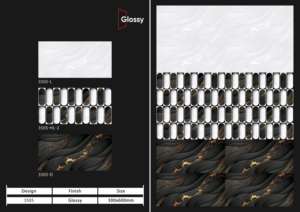 Azulejos de Pared de Cerámica con Acabado Brillante Premium de 300X600MM, Diseño Elegante para Decoración y Estilismo de Interiores de Cocina y Baño - Product Image 4