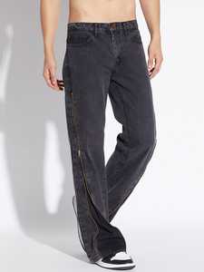 High Quality 10XL <b>Men's</b> Convertible Canvas Cargo Pants Embroidered Wide Bottom Oversize Desmontable <b>S</b> Feature Private Label - Product Image 3