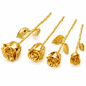Rose véritable plaquée or 24 carats de luxe avec certificat et coffret cadeau pour la Saint-Valentin et la fête des mères - Product Image 5