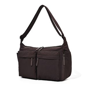 Bolso Bandolera Grande de Nailon Verde Oliva con Cierre de Cremallera, Ligero, para Uso Diario, Todas las Temporadas, para Hombre y Mujer - Product Image 3