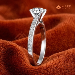 Oval Cut Moissanite <b>Solitaire</b> <b>Ring</b> <b>Silver</b> Engagement <b>Ring</b> Women Bridal Anniversary Jewelry Elegant Fashion - Product Image 3