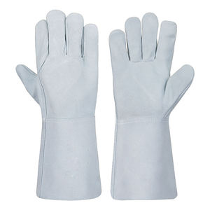 Guantes de Soldadura de Cuero Vacuno Reforzados con Lámina de Aluminio para Protección y Aislamiento Térmico, Resistentes al Desgaste y de Alta Resistencia - Product Image 4
