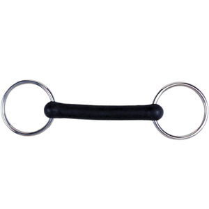 Mors à bouche en caoutchouc souple pour chevaux, mors d'entraînement doux avec embout en acier inoxydable - Product Image 1