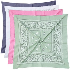 Bandana en coton premium, doux et respirant, unisexe, pour streetwear, carré, 100% coton, 22 pouces, bandana unisexe pour l'extérieur - Product Image 1
