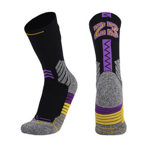High Quality Elite Crew Number Basketball <b>Training</b> <b>Socks</b> for Women Athletic Logo Design Anti-Slip Feature Letter Pattern Daily - Product Image 3