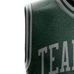 Uniforme de Baloncesto Transpirable de Alta Calidad, Diseños Personalizados, 100% Poliéster, Sin Mangas, Venta al Por Mayor - Product Image 3