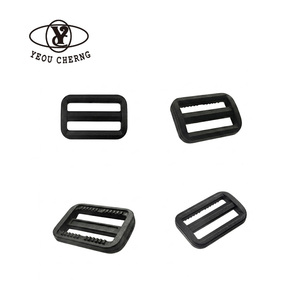 YEOU CHERNG Plastic Adjustable <b>Buckle</b> for Bag <b>Strap</b> Classic Style Black Ladder Lock Closure Accessory - Product Image 1