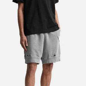 Shorts en molleton personnalisés en gros, 400 g/m², shorts en molleton français brodés, shorts streetwear pour les marques de mode américaines - Product Image 4