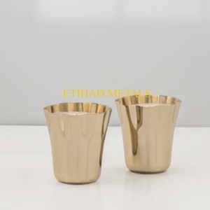 Bougies décoratives en métal, bougies parfumées Dance of Frondescence, bougies votives à pétales épanouis, lot de 2 - Product Image 1