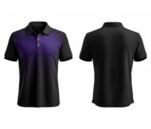 Polyester Full Sublimation Polo Shirt with UV Protection & Breathable Design for Men Women Youth Quick-Dry Dry-Fit Active Polo - Product Image 2